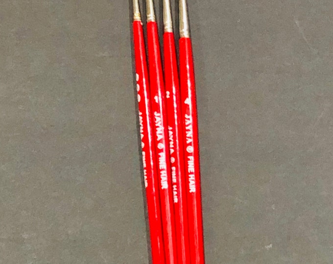 Jayna Fine Hair Artist Quality Brush Set Watercolor, Poster Color Jayna