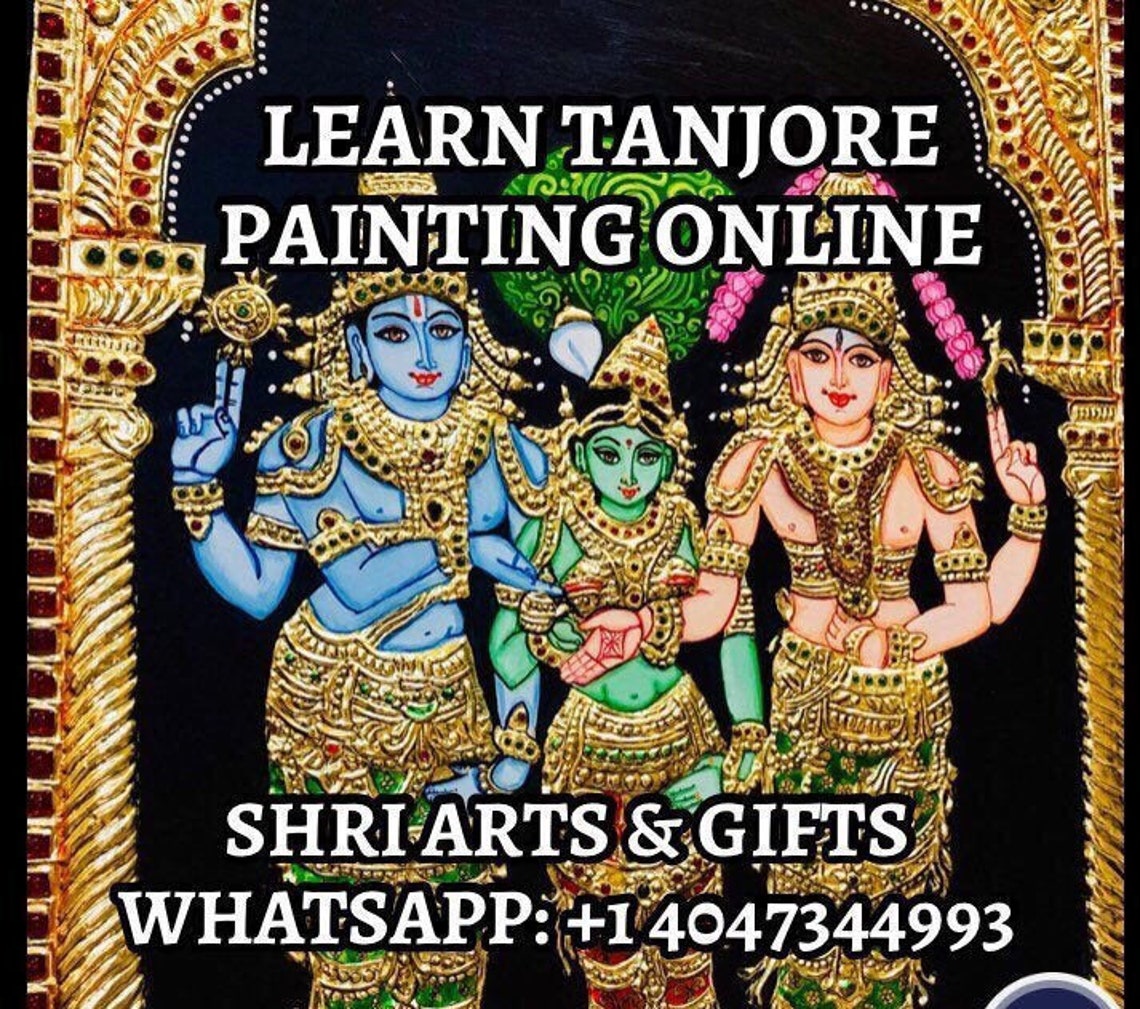 Online Tanjore Painting Class Learn Tanjore Painting Through Etsy