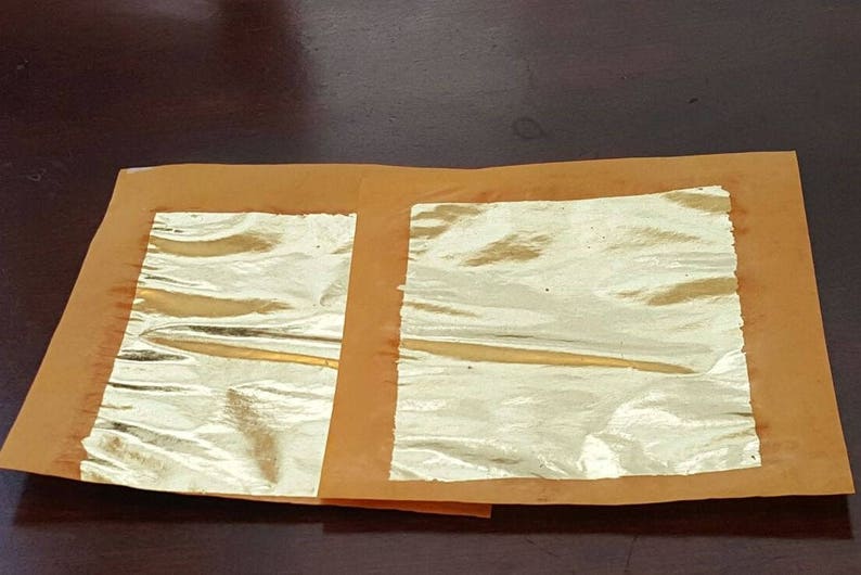 25 pack Pure Gold foils 3 x 4 gold leaf Tanjore Etsy