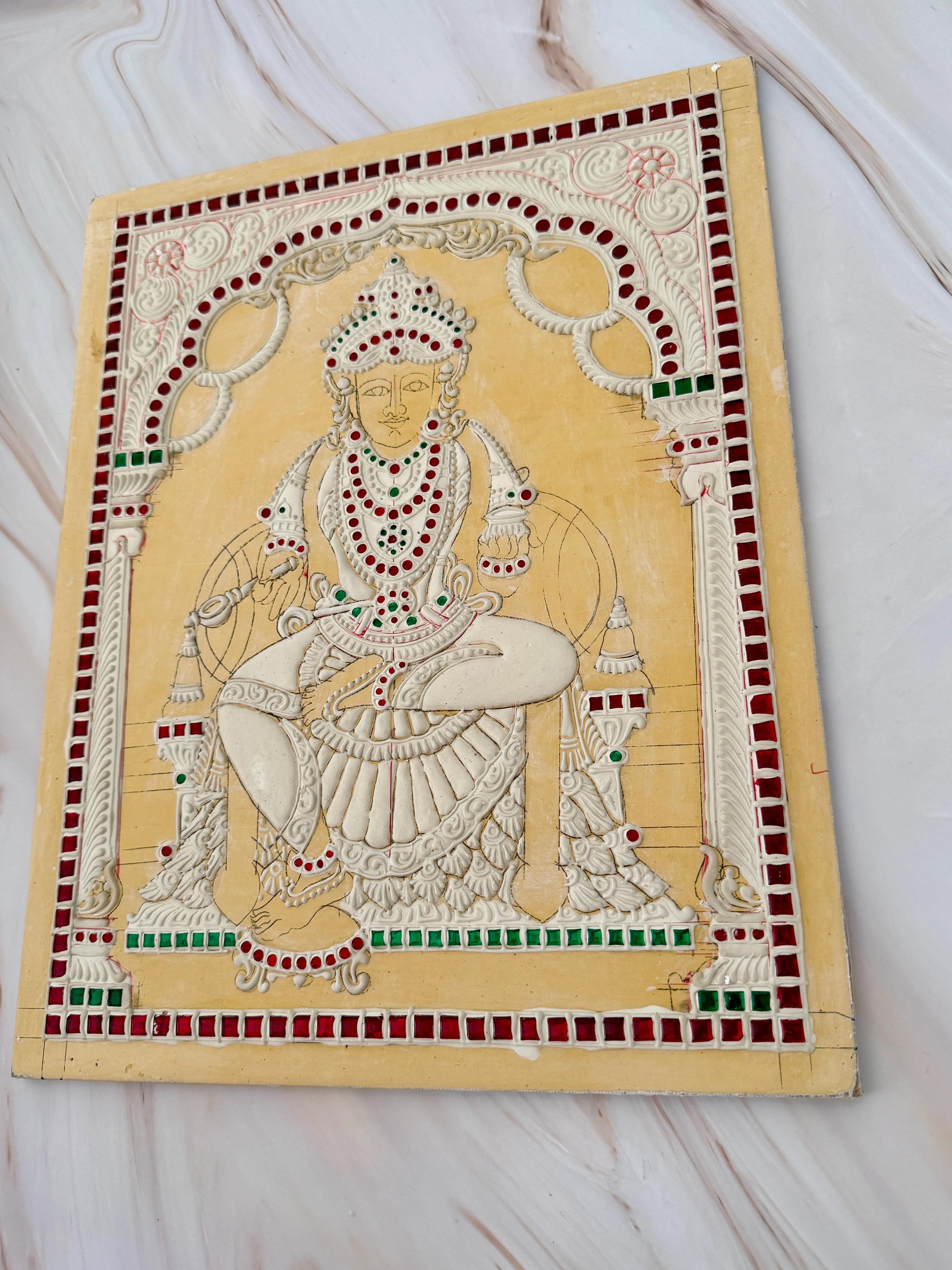 11x14” Annapoorani Devi 3D Tanjore Painting Muck Board - Etsy