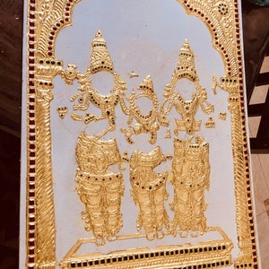 Tanjore Gold foils 10 pack size 3 x 4 high quality Gold leaf sheets, Tanjore painting raw materials, gold art image 5