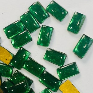 Rectangle shaped glass stones Cabochons Tanjore Painting Jaipur Stones jewellery stones USA image 6