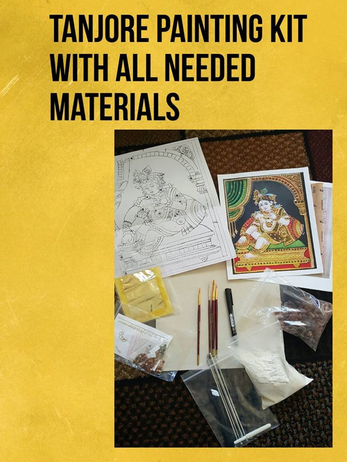 Do it yourself Tanjore painting kits Etsy