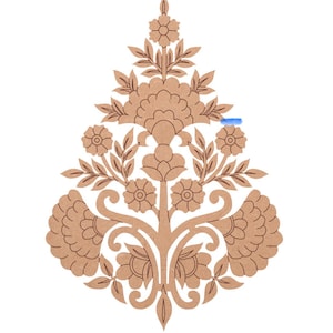 Floral Premarked MDF cutout for home decor ,  DIY art projects - mdf art  shipped from USA