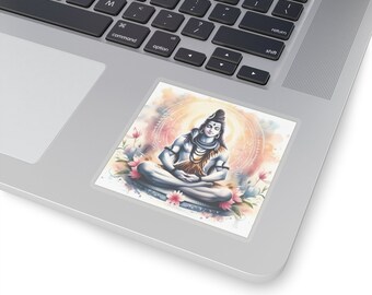 Meditating Shiva spiritual Stickers