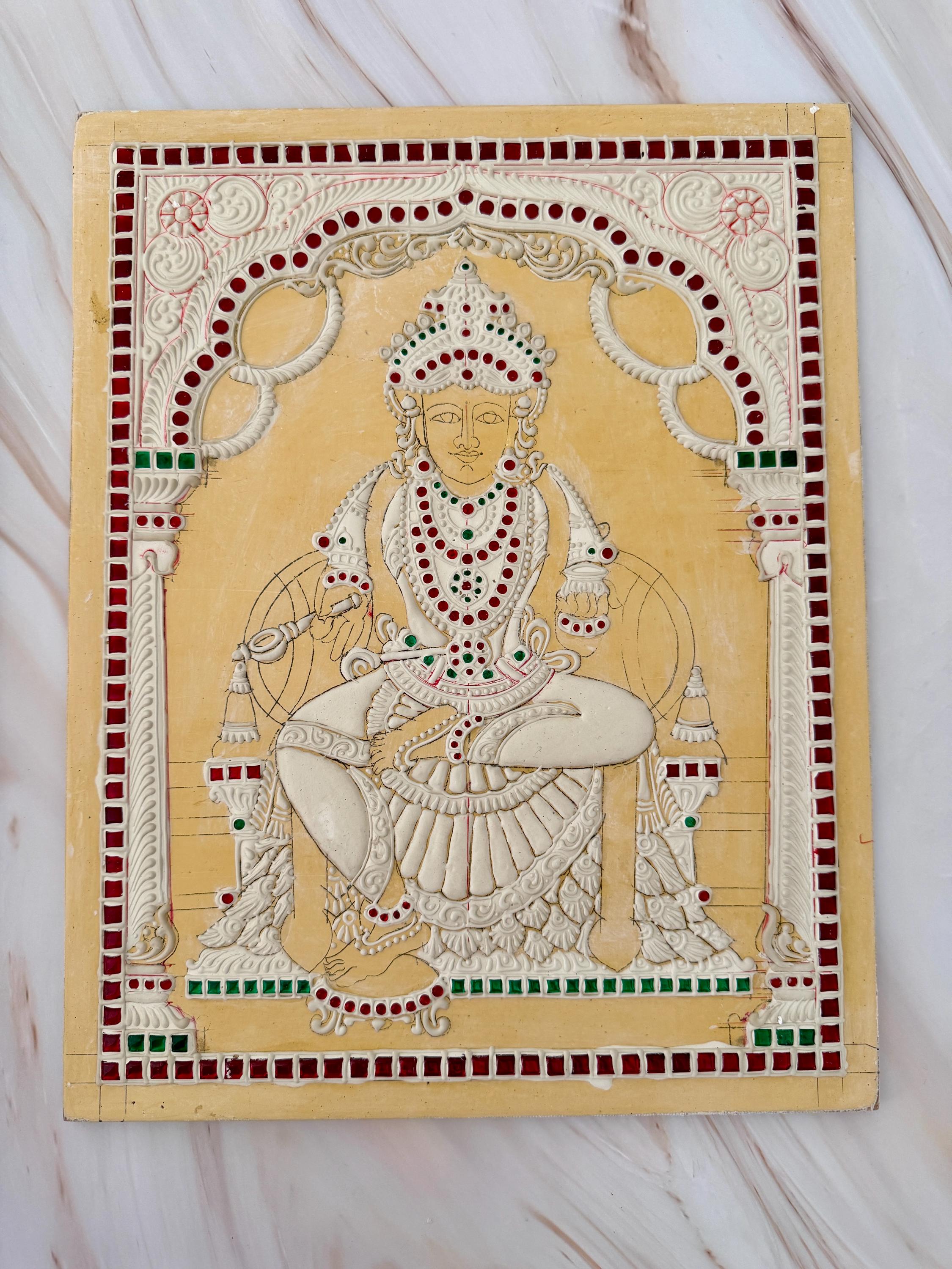 11x14” Annapoorani Devi 3D Tanjore Painting Muck Board - Etsy