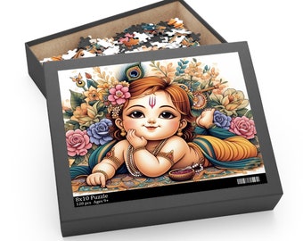 Cute Baby Krishna Puzzle (120, 252 piece) kid’s Birthday Gift spiritual gifts for kids