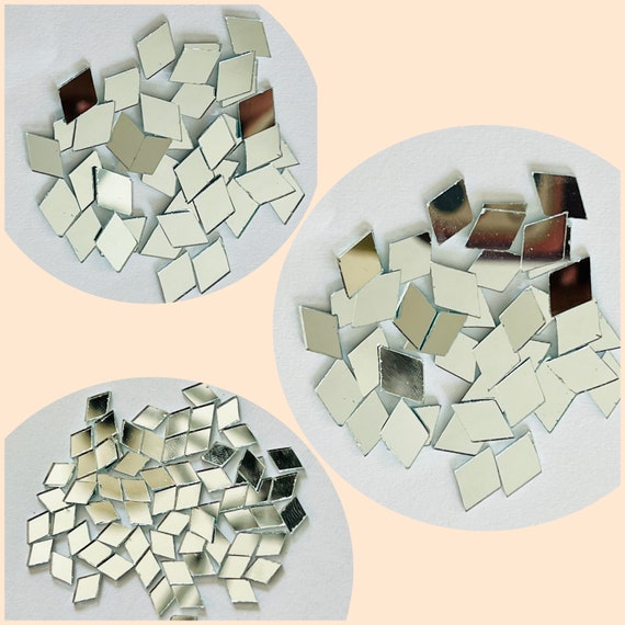 Rhombus Craft Glass Silver Mirror Tiles Best Qualitybulk Multisize