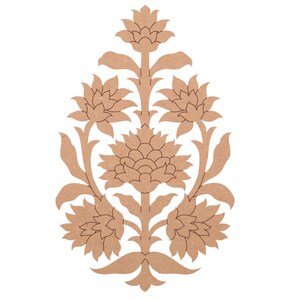 Floral Premarked MDF cutout for home decor ,  DIY art projects - mdf art  shipped from USA