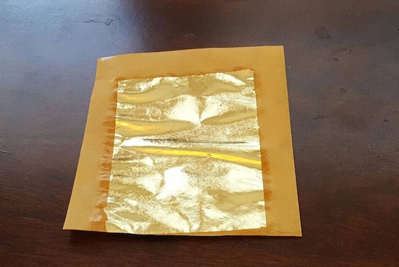 Tanjore Gold Foils 10 Pack Size 3 X 4 High Quality Gold Leaf Sheets,  Tanjore Painting Raw Materials, Gold Art 