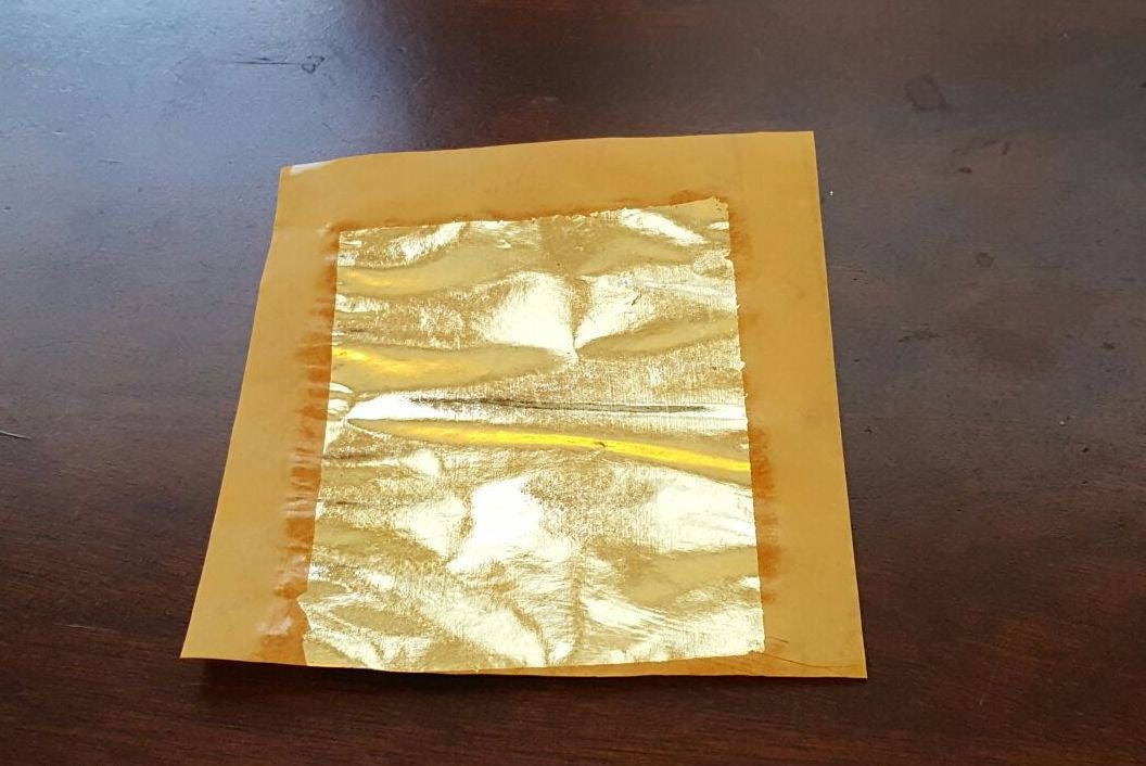10 PCS Edible Gold Leaf REAL .999 24K Sheets Foil Cake Baking