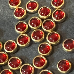 Round Flat Back Kundan Stones with mount- 500 pcs for Craft, Embroidery and Jewellery Making