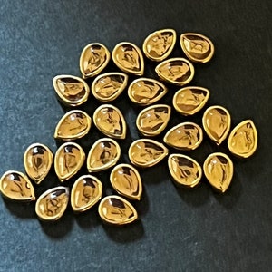Gold color Flat Back Kundan Stones with mount-  500 pcs for Craft, Embroidery and Jewellery Making