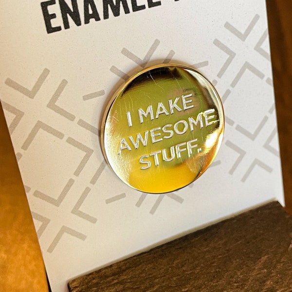 Maker Enamel Pin - Etsy