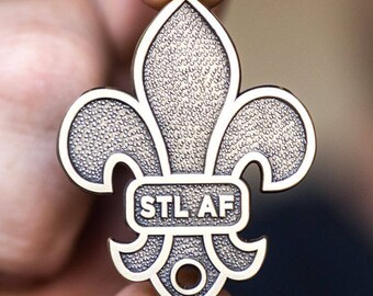 STL As F**k Fleur De Lis Key Chain Bottle Opener. Super cool and super rad. Don't be without your St. Louis Pride!
