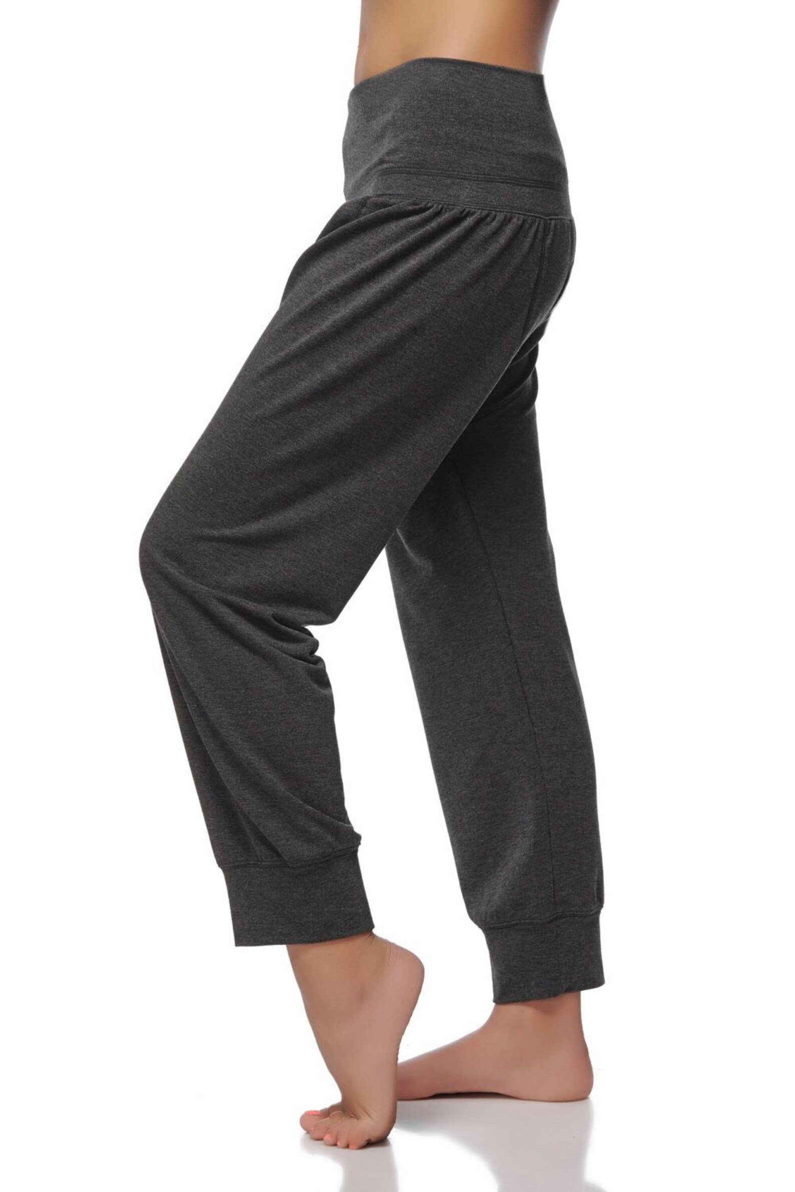 Low Rise Yoga Pants Loose Harem Yoga Pants Loose Gray Etsy