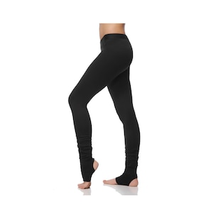 Extra Long Yoga Leggings - Special Leggings with Spats - Women's Yoga Bottoms