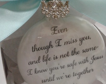 Mother Memorial Ornament, Mom in Heaven Keepsake
