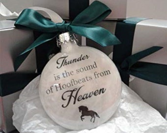 Horse Memorial Ornament: Equine Loss Keepsake Bauble
