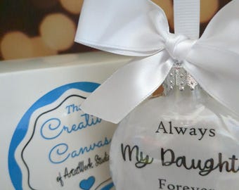 Daughter Memorial Ornament: Bereavement Gift, Loss of Child Keepsake