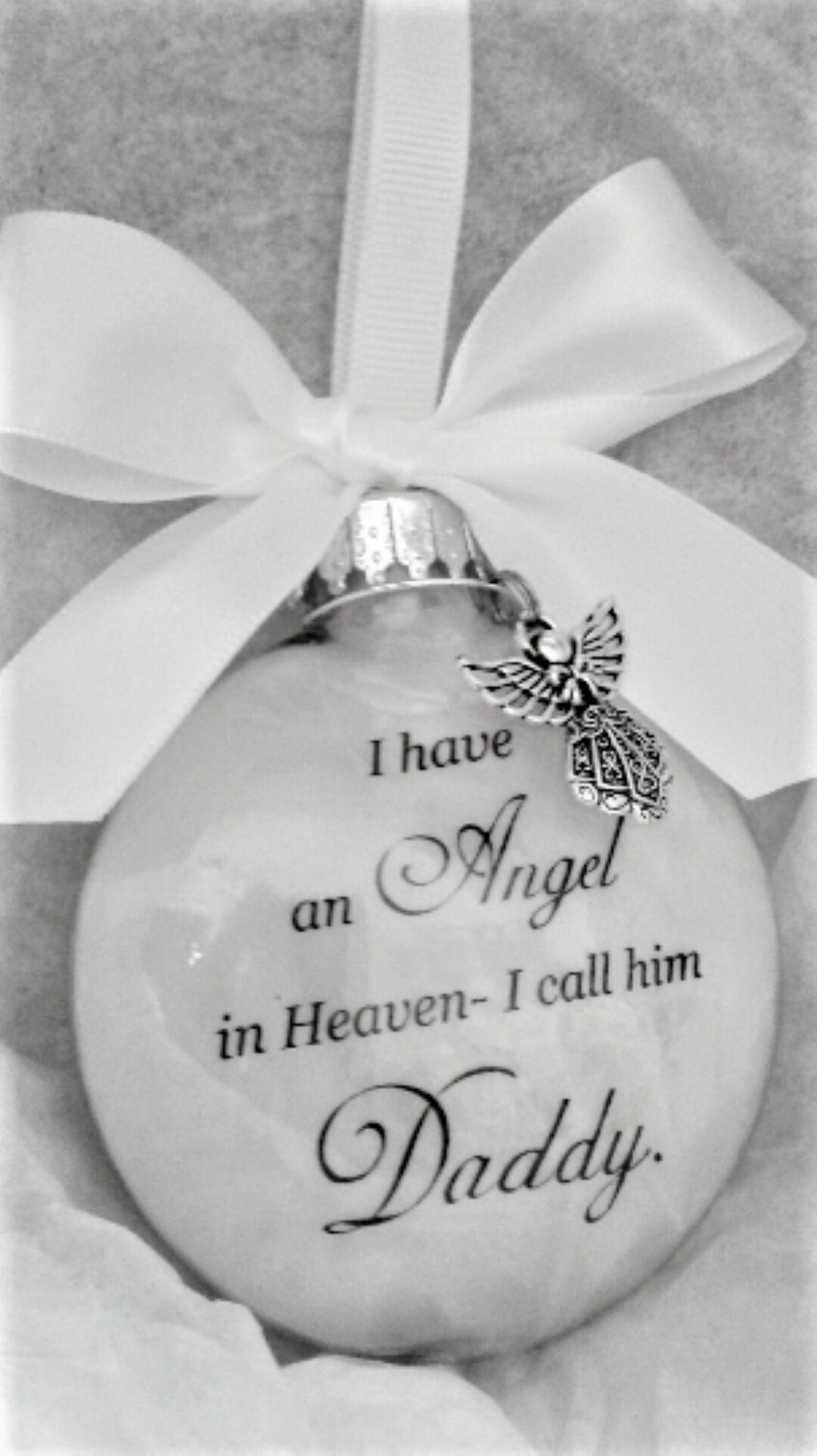 Dad Memorial Ornament Christmas Angel in Heaven I Call Him Daddy Parent ...