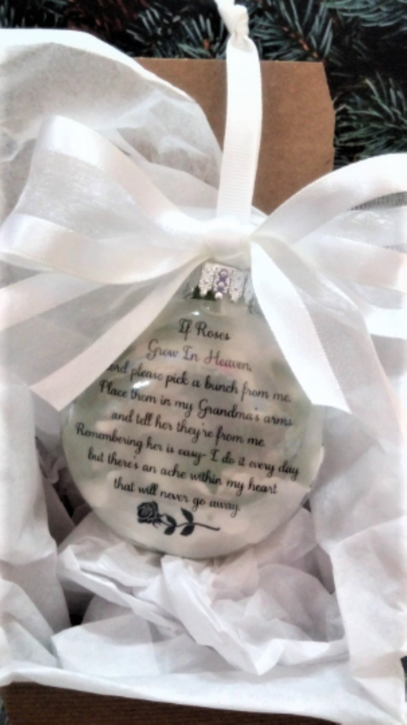 Grandma Memorial Gift If Roses Grow in Heaven in Memory of Etsy