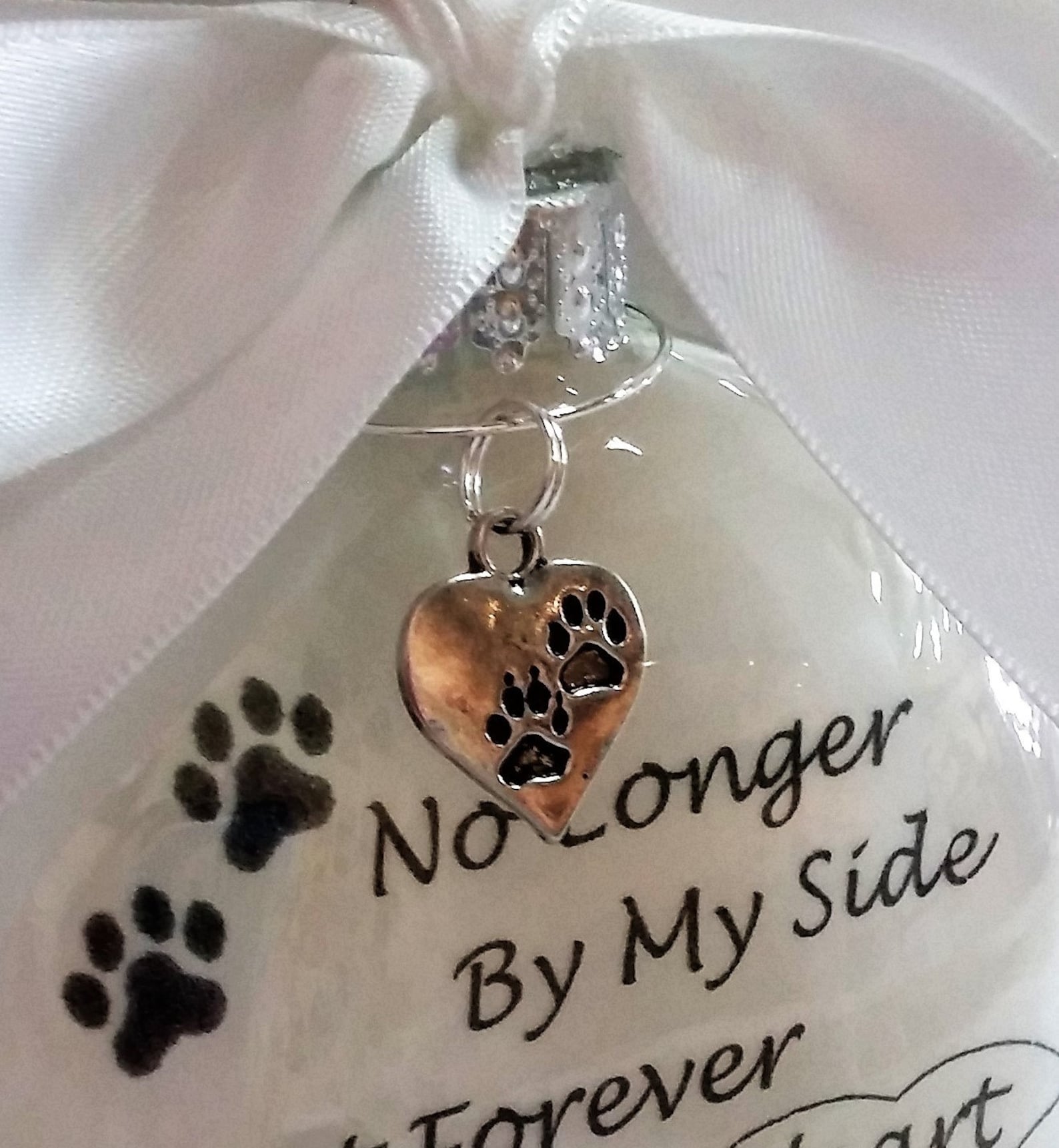 Pet Memorial Christmas Ornament in Memory Gift No Longer Etsy