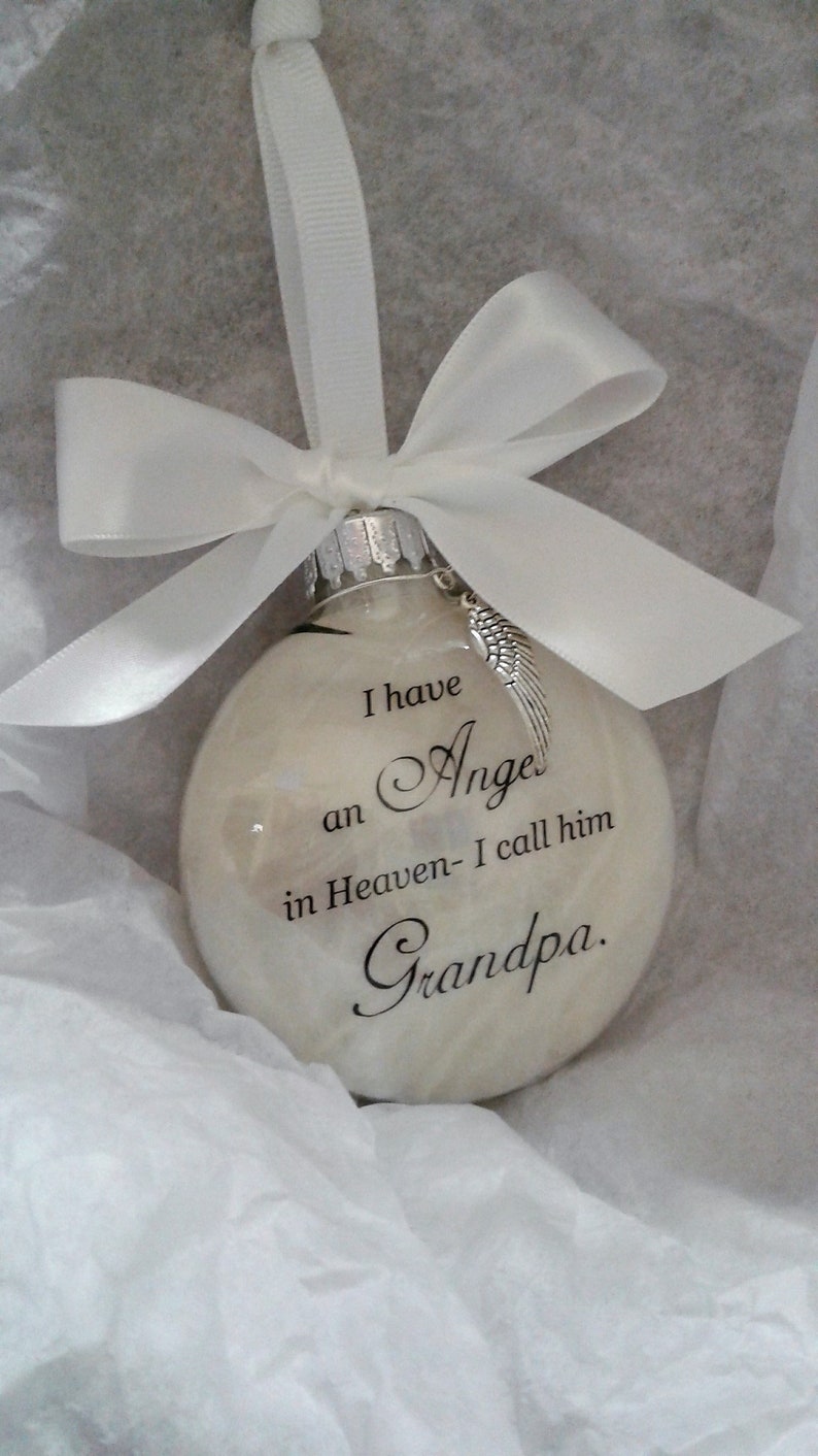 Grandpa Memorial Ornament In Memory of Grandfather at Etsy