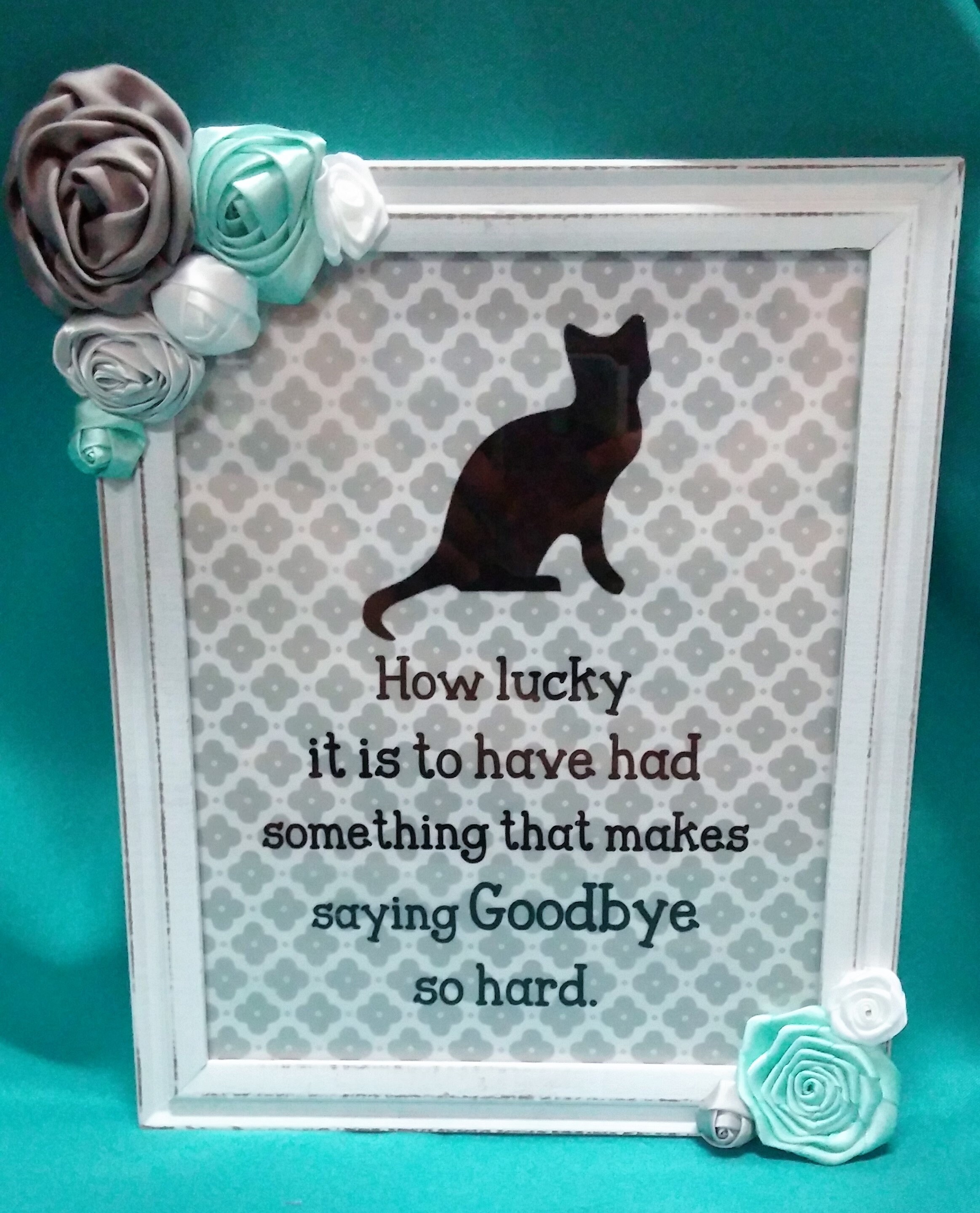 Pet Memorial Gift Pet Loss of Cat Memorial in Memory Etsy Canada
