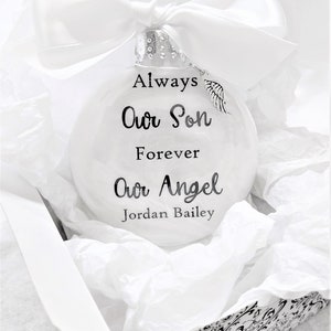 Miscarriage Memorial Christmas Ornament Always My Baby In Memory of Sympathy Gift Pregnancy Loss Infant Death Bereavement Grieving Parents image 9