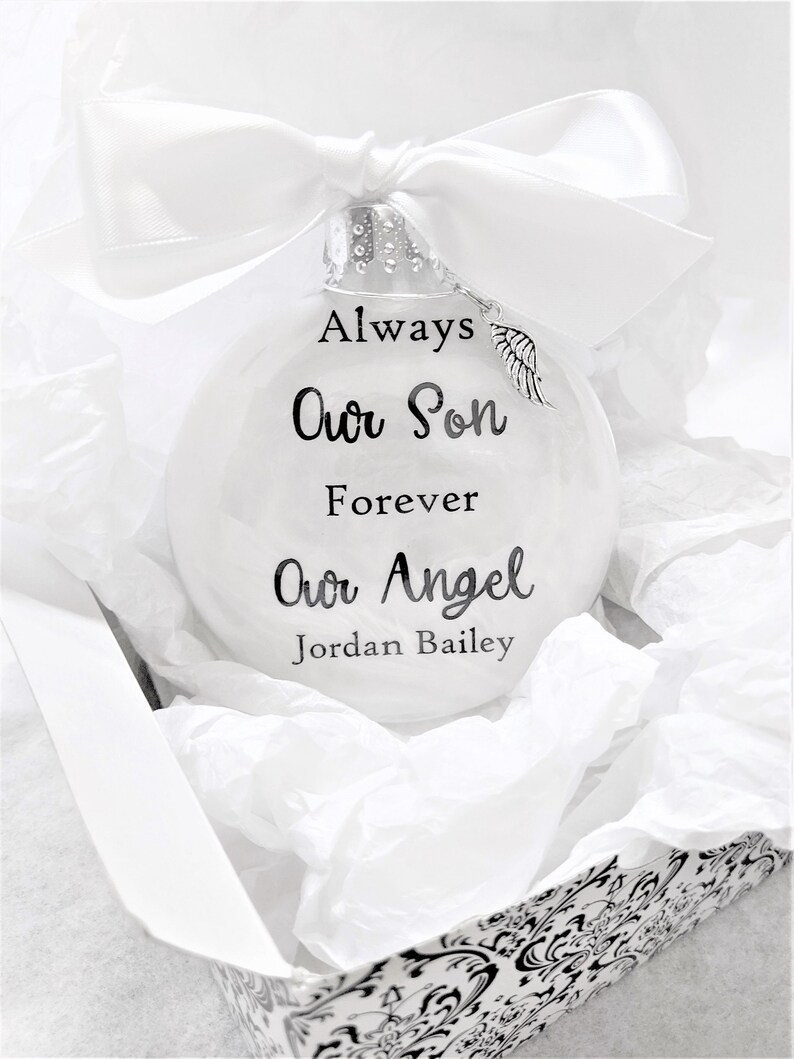 Miscarriage Memorial Christmas Ornament Always My Baby In Memory of Sympathy Gift Pregnancy Loss Infant Death Bereavement Grieving Parents image 9