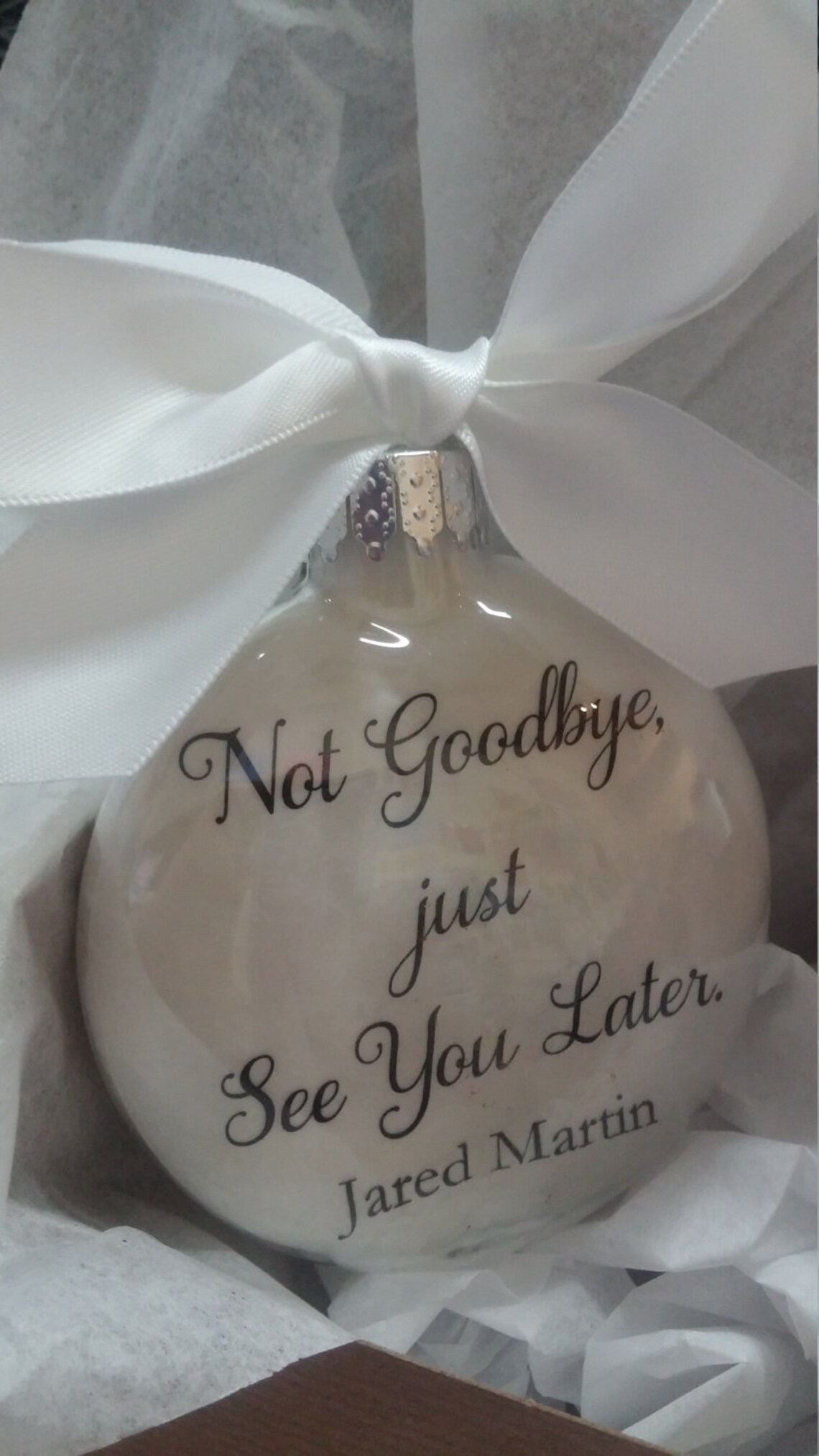 Memorial Keepsake Ornament Loss of Loved One Sympathy Gift in Etsy