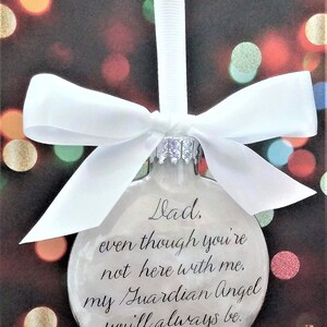 In Memory of Mom Memorial Keepsake Sympathy Gift Loss of Mother Christmas Ornament Remembering Mommy in Heaven Bereavement Guardian Angel image 10