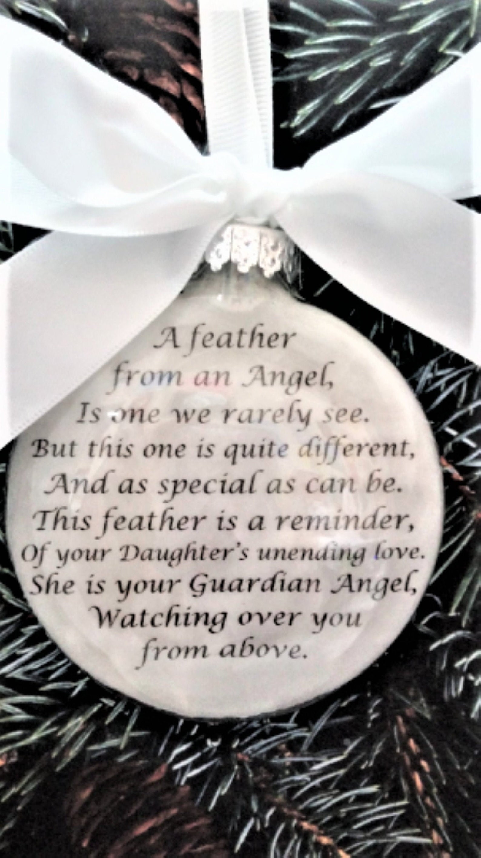 In Memory of DAUGHTER Memorial Ornament Sympathy Gift for Etsy