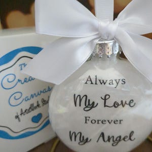 Sympathy Gift for Wife Memorial Christmas Ornament for Loss of Husband in Remembrance of Spouse Widow Condolences in Memory of Loved One