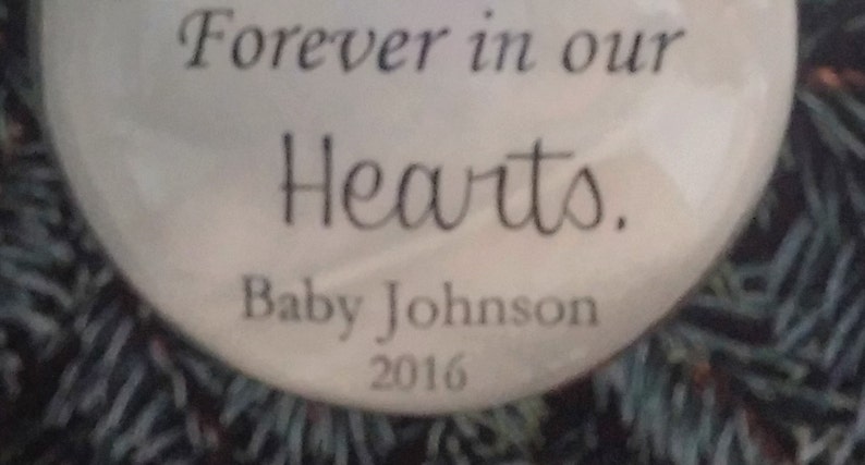 Child Memorial Ornament In Memory Pregnancy Loss Remembrance of Miscarriage Sympathy Gift for Infant Loss Our Sweet Angel w Baby Girl Charm