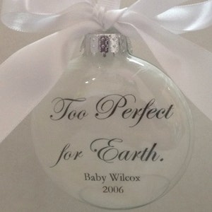 miscarriage christmas bauble