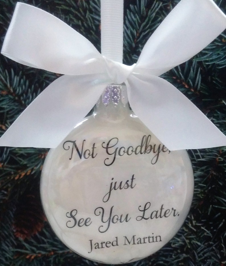 Memorial Keepsake Ornament Loss of Loved One Sympathy Gift in Etsy