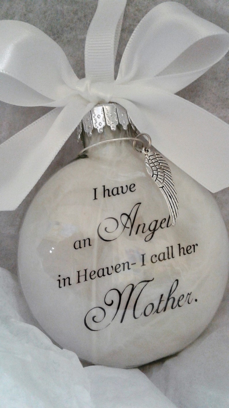 Parent Memorial Ornament Angel in Heaven I Call Her Mother Etsy