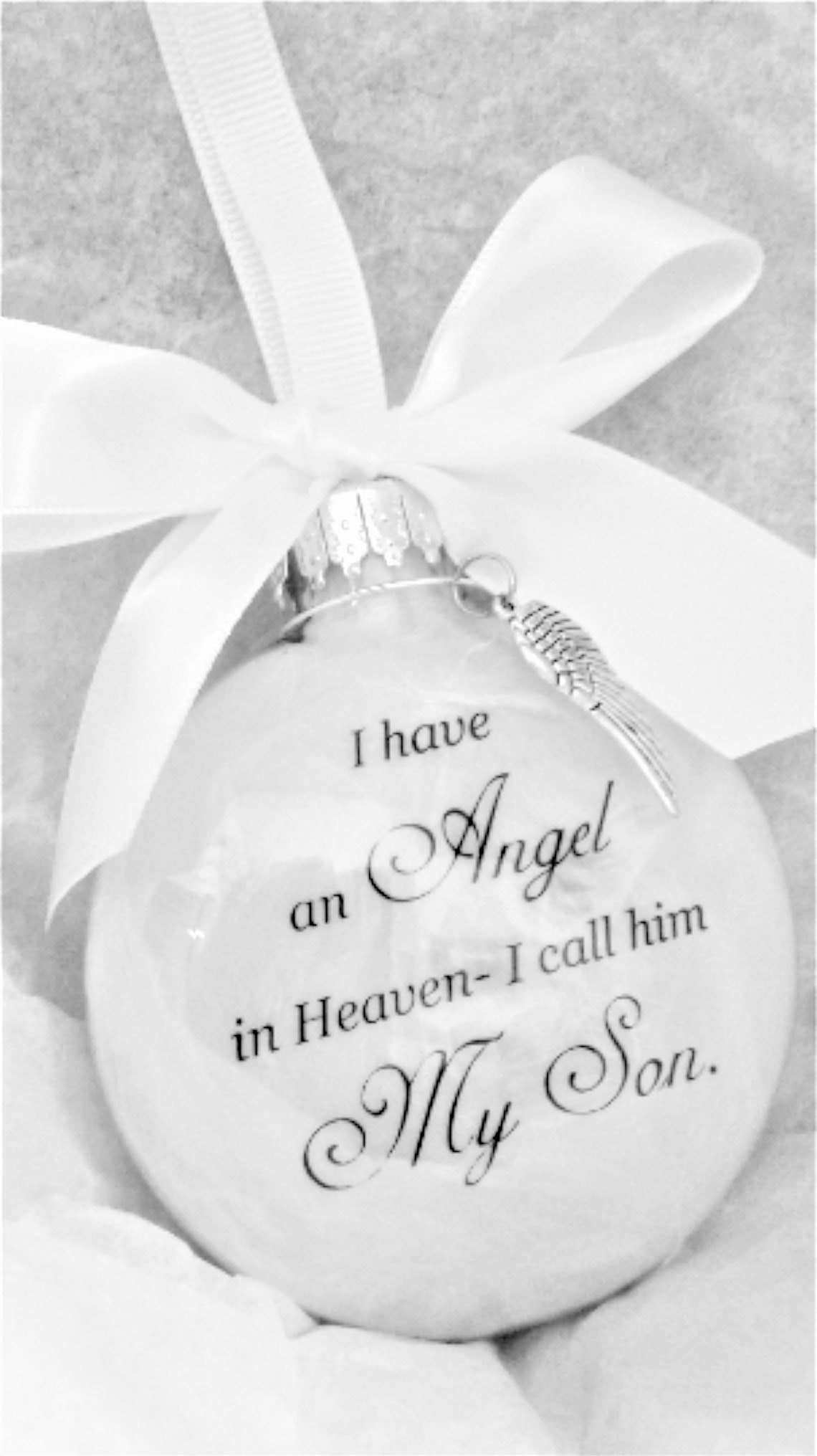 Son Memorial Sympathy Gift Angel in Heaven I call him My Son Etsy