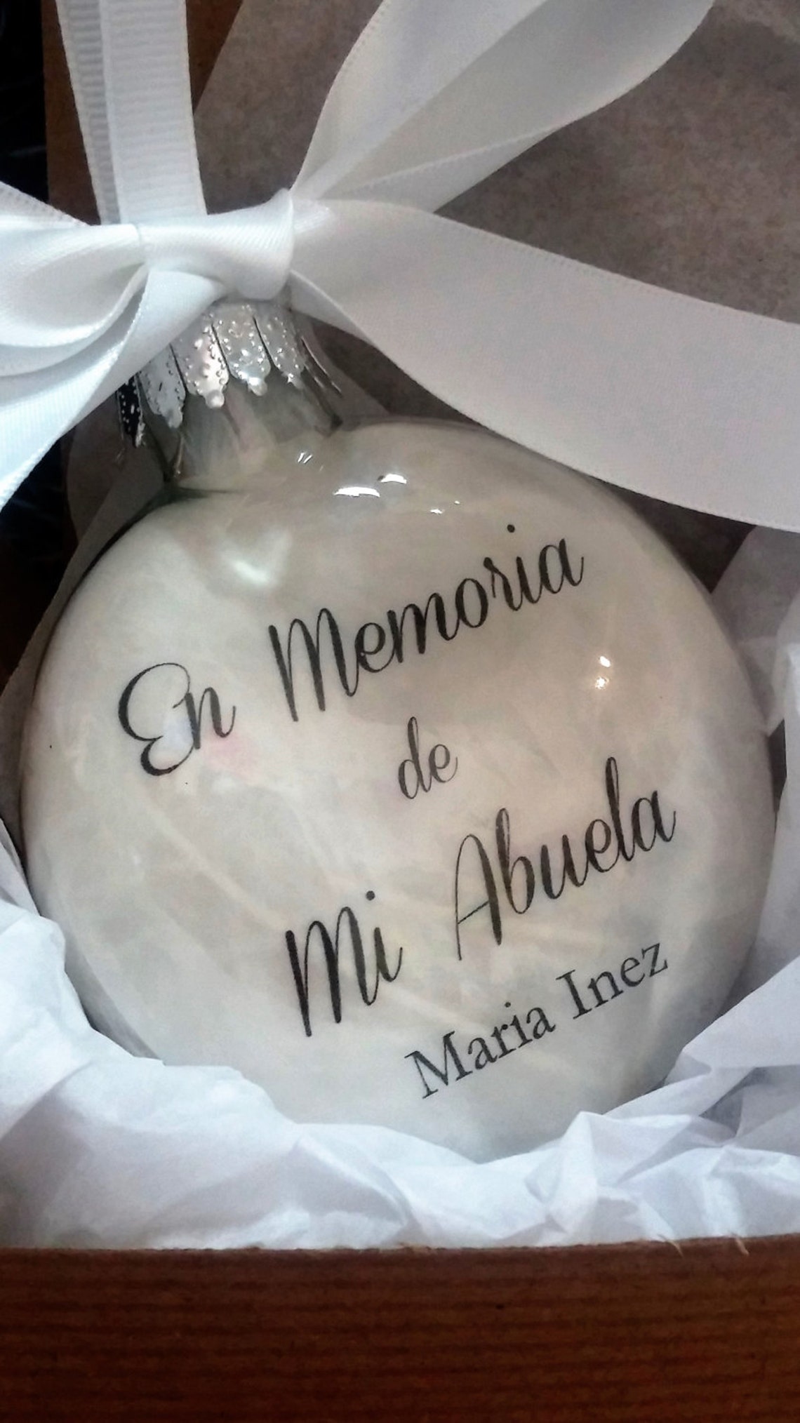 Grandmother Memorial Ornament in Spanish En Memoria De Mi Etsy