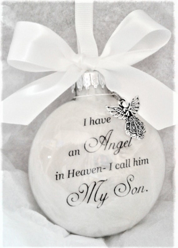Mom Memorial Angel Wings Christmas Ornament In Memory Sympathy Bereavement Keepsake Gift 