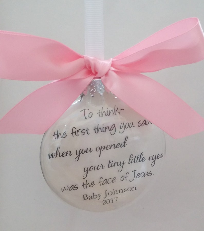 Baby Memorial Ornament In Memory Christmas Ornament Etsy