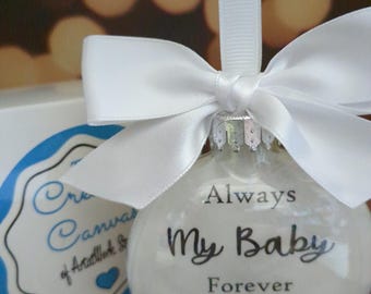 Personalized Baby Memorial Ornament: Loss of Infant Sympathy Gift