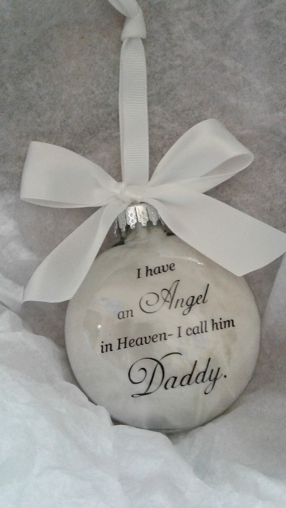 i have an angel in heaven i call him dad ornament