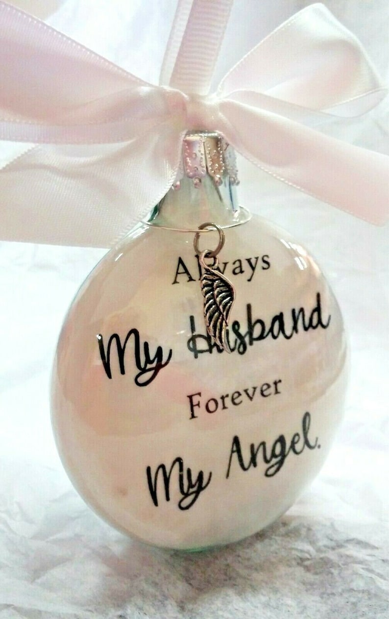 Husband Memorial Christmas Ornament In Memory Sympathy Gift Etsy