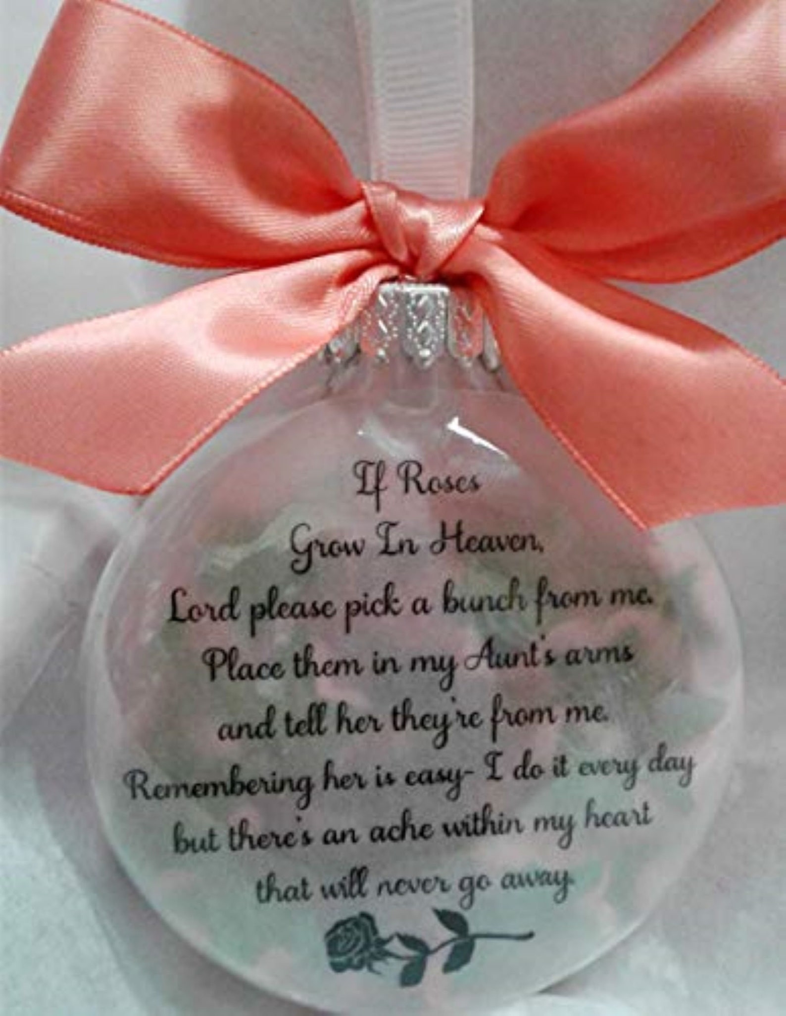 Sympathy Gift in Memory of If Roses Grow in Heaven AUNT Loss Etsy