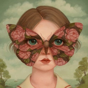 Surreal Moth Eyes - 8x10 print