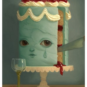 Surreal Still Life Cake - 5x7 Art Print