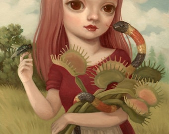 Venus Fly Trap Bouquet - 5x7 Art Print